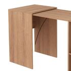 Armário Para Escritório Retrátil 1 Prateleira Amêndoa Me4170