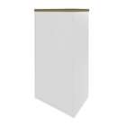 Armário Para Escritório Toq 2 Portas 3 Prateleiras Olmo/branc