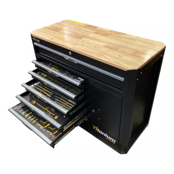 Armario Para Ferramentas Preto 7 Gavetas 319 Pcs