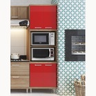 Armário Para Forno E Micro-ondas 4 Portas Sicília - Argila Ac