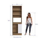 Armário Para Forno Paola 0,68 M Rodapé 3 Pts 1 Pt Cond Dlm Me