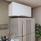 Armário Para Geladeira 80cm Branco Fosco