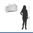 Armário Para Geladeira 80cm Branco Fosco