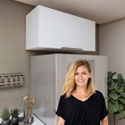 Armário Para Geladeira 80cm Branco Fosco