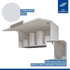 Armário Para Geladeira 80cm Branco Fosco