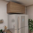 Armário Para Geladeira 80cm Carvalho