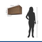 Armário Para Geladeira 80cm Carvalho