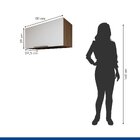 Armário Para Geladeira 80cm Carvalho/branco