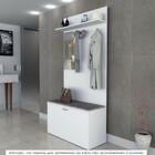 Armário Para Hall De Entrada Com Espelho Branco