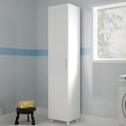 Armário Para Lavanderia 1 Porta 3 Prateleiras - Branco