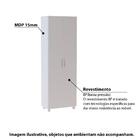 Armário Para Lavanderia 2 Portas 3 Prateleiras Com Rodízios -