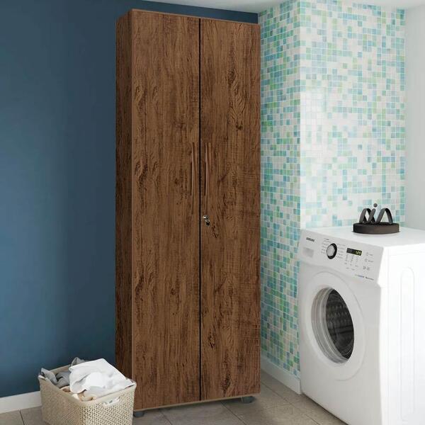 Armário Para Lavanderia 2 Portas Amêndoa Olímpia Shop Jm