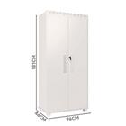 Armário Para Lavanderia 2 Portas Branco Plaka Shop Jm