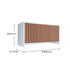 Armário Para Lavanderia Com Cabideiro Suspenso Delta -  Jm3 M