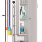 Armário Para Lavanderia Dispensa 1 Porta Alto Multiuso Branco