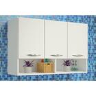 Armário Para Lavanderia Modulado 90cm Com 3 Portas Branco