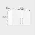 Armário Para Lavanderia Multiuso Com 2 Portas Branco