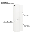 Armário Para Lavanderia Multiuso Curitiba Com 2 Portas E 5 N