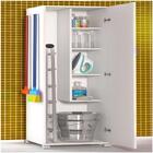 Armário Para Lavanderia Super Branco Com 1 Porta 4 Rodinhas