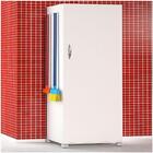 Armário Para Lavanderia Super Branco Com 1 Porta 4 Rodinhas