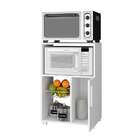 Armário Para Micro-ondas Asti 1 Pt Branco