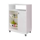 Armário Para Micro-ondas Com Fruteira Gran 1 Pt Branco Gelo