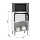 Armário Para Micro-ondas Moscou 2 Pt Branco