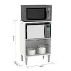 Armário Para Micro-ondas Nauru 2 Pt Branco