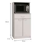 Armário Para Micro-ondas Rogue 2 Pt 1 Gv Branco