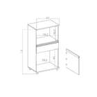 Armário Para Micro-ondas Stream 1 Pt 1 Gv Branco Gelo