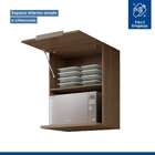 Armário Para Microondas Basculante Moderno Carvalho