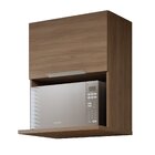 Armário Para Microondas Basculante Moderno Carvalho