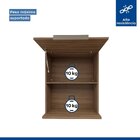 Armário Para Microondas Basculante Moderno Carvalho