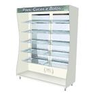 Armário Para Pães Com Espelho 1,80m Aberto Branco Com Ilumina