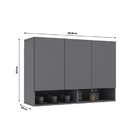 Armário Para Quarto Milão Suspenso 3 Portas - Ej Móveis