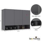 Armário Para Quarto Milão Suspenso 3 Portas - Ej Móveis