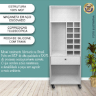 Armário Para Sala De Jantar Sala De Estar Branco Tam. 60cm