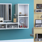 Armário Para Tv  Dvd  Bancada Multiuso P/ Sala Quarto Branco