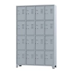 Armário Para Vestiário 16 Portas Pequenas Cinza