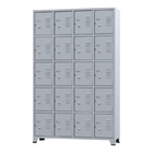 Armário Para Vestiário 20 Portas Pequenas Cinza