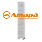 Armário Para Vestiário 4 Portas Pequenas Cinza