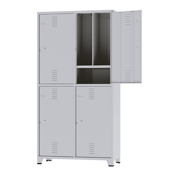 Armário Para Vestiário Nr24 Com 04 Portas Cinza
