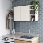 Armário Parede Aéreo Cozinha Organizador Quarto Multiuso Lava