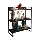 Armário Paris 3 Prateleiras Estilo Industrial - Preto