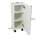 Armario Pequeno Organizador Multiuso Com Rodizios Montado