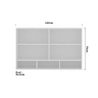 Armário Perola 120 Cm 2 Portas Com Nicho Luciane - Branco Pol