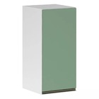 Armário Perola 35 Cm 1 Porta Luciane - Branco Polar/verde Jade
