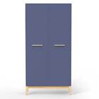 Armário Pine Com 2 Portas - Azul Petróleo