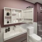 Armário Plástico Com Nicho 54x46x10 Cm Branco