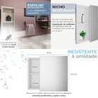 Armário Plástico Com Nicho 54x46x10 Cm Branco